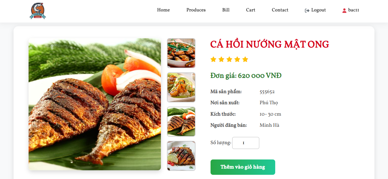 Đồ án website đặt đồ ăn FISH PHP & MYSQL đầy đủ chức năng quản trị và người dùng: giỏ hàng, đặt hàng,thêm, sửa, xóa sản phẩm