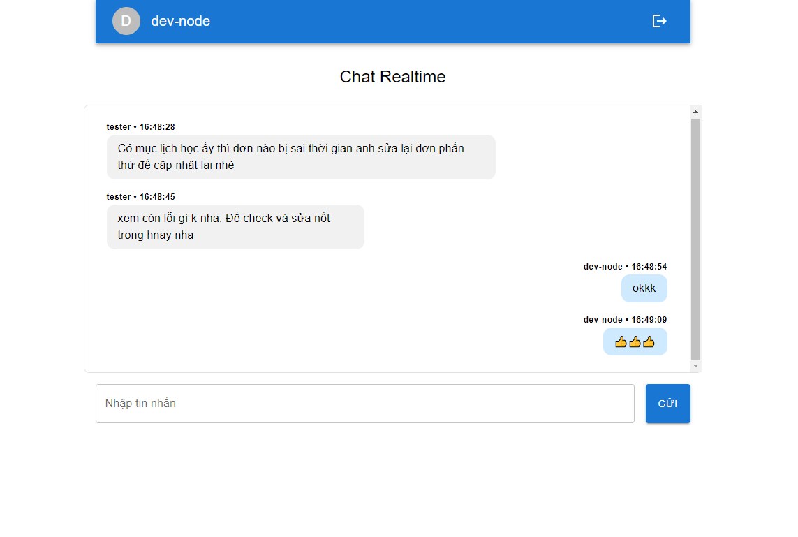 Source code webchat bằng nodejs - reactjs - typescript chat thời gian thực