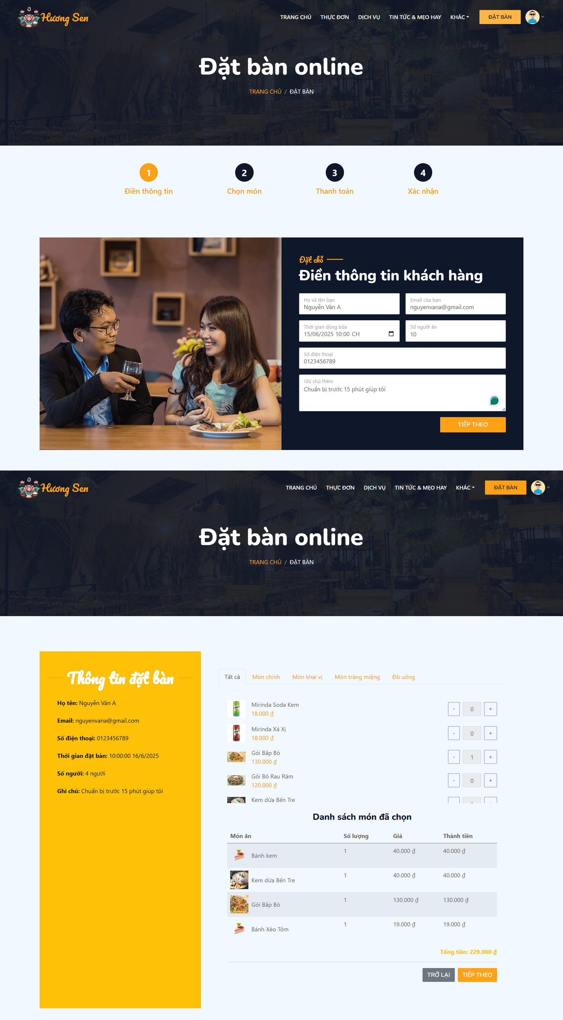 Source code quản lý nhà hàng react nodejs mysql website quản lý nhà hàng đặt bàn nhà hàng