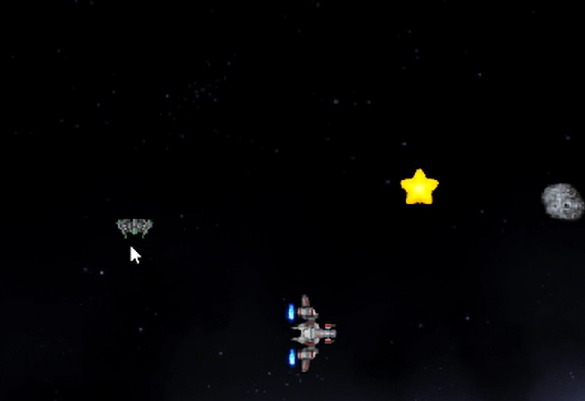 Full Code Space Explorer 2D by Unity