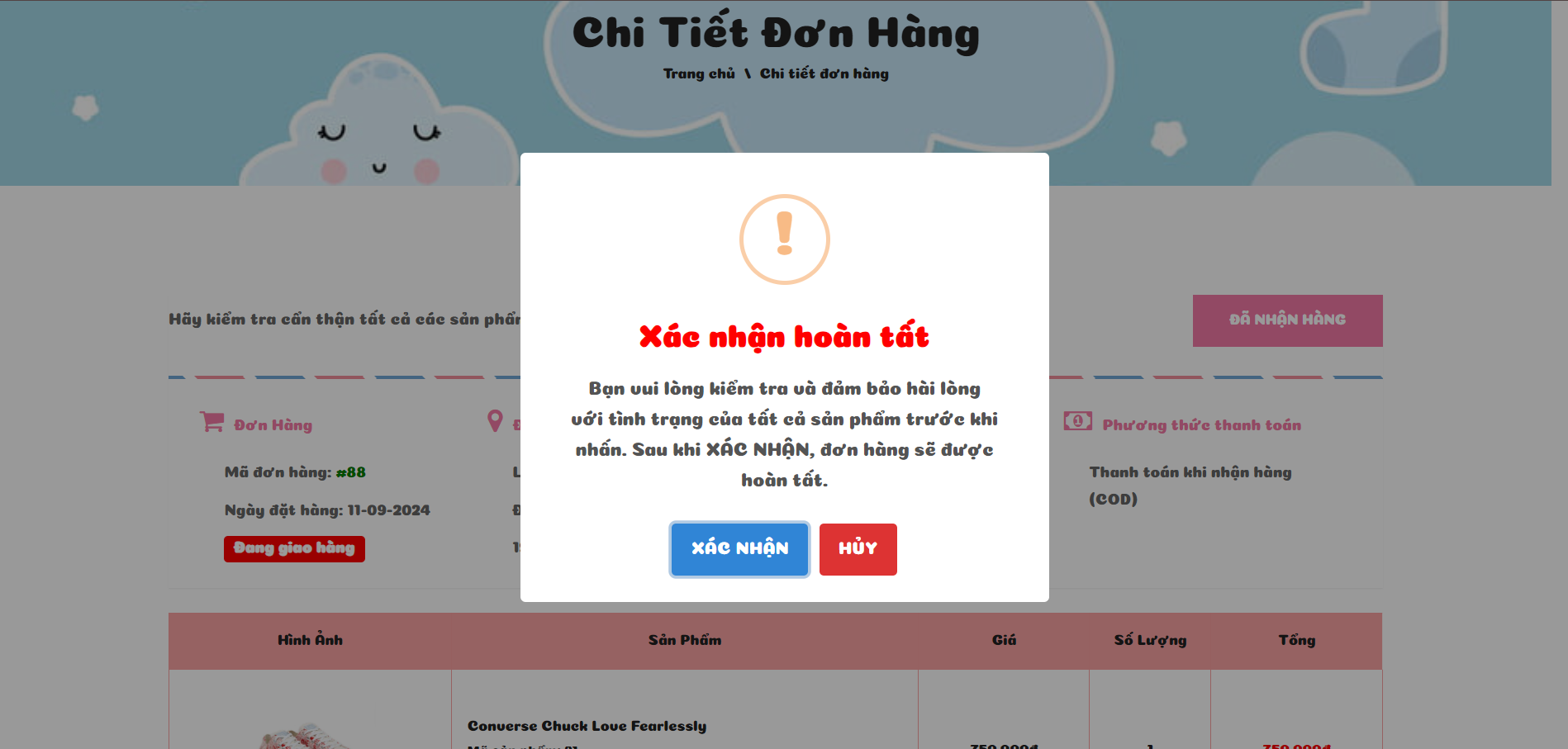 Xây dựng website TMĐT quản lý bán giày PHP Laravel tích hợp thanh toán COD,Momo,VNPay, thông báo đặt,hủy,nhận hàng bên ADMIN,... Full báo cáo và slide Luận văn tốt nghiệp