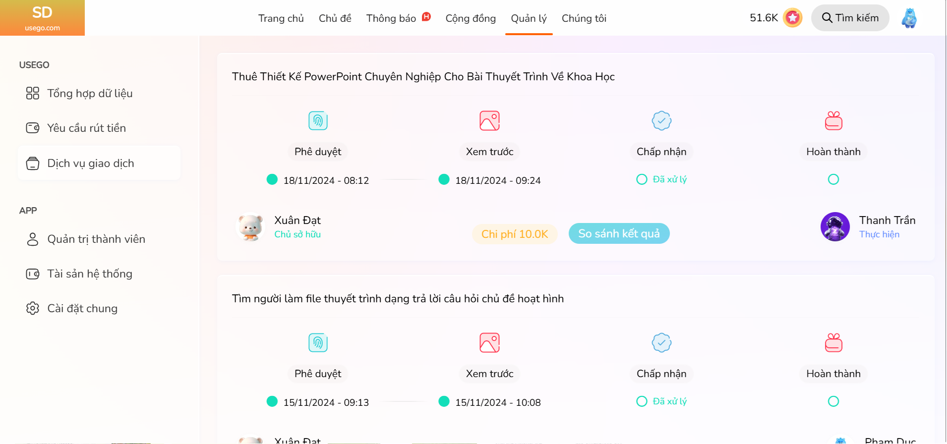 Source code website chia sẻ tài liệu, slide thuyết trình có thanh toán online