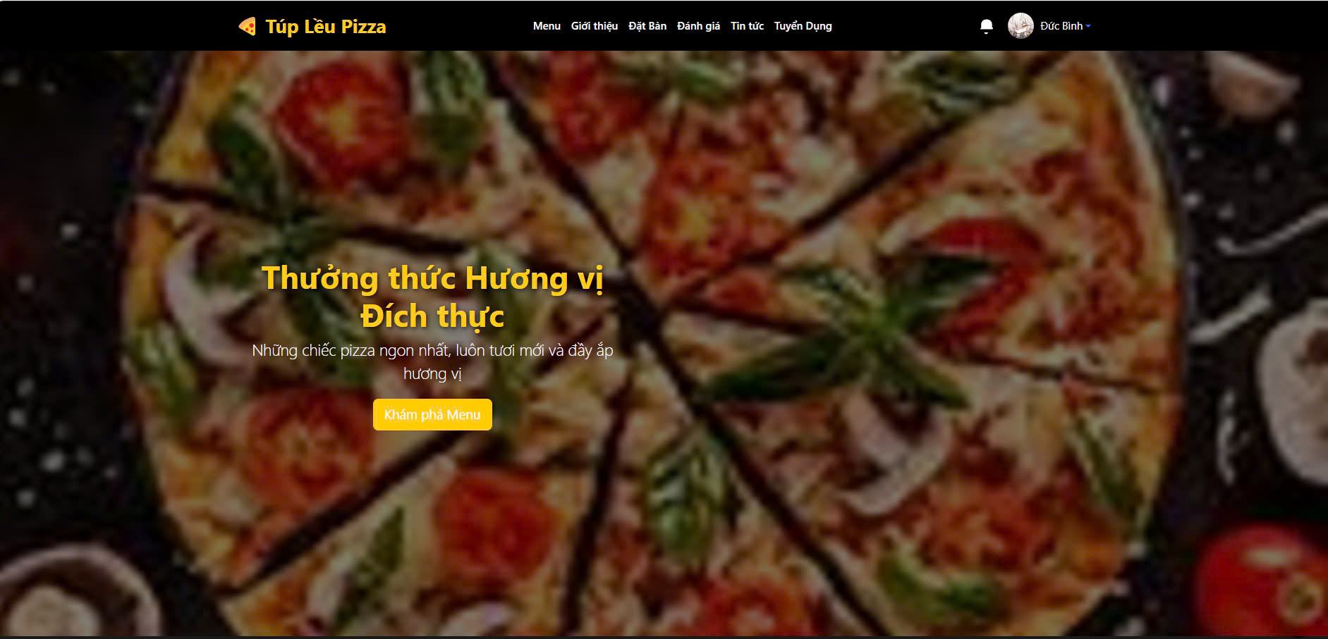 Source code Website bán pizza full PHP & SQL ( Báo cáo + ppt )