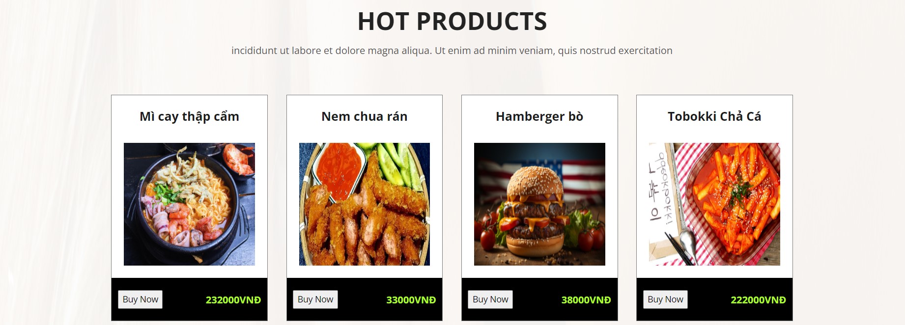 Đồ án website đặt đồ ăn nhanh Food Fast bằng PHP & MYSQL đầy đủ chức năng quản trị và người dùng