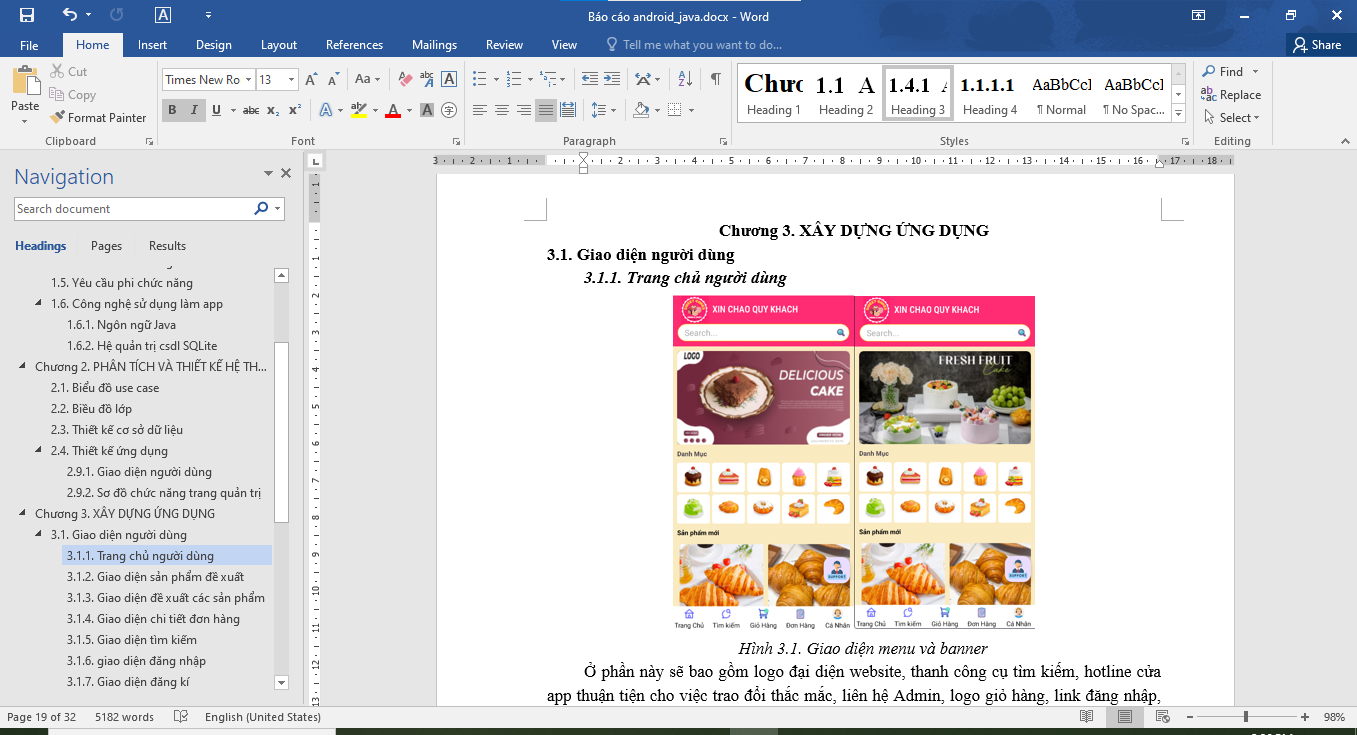 (ANDROID JAVA + SQLITE + BÁO CÁO WORD) App bán bánh ngọt android java có quản trị và người dùng, đánh giá sản phẩm sau khi mua, đặt hàng, tiến trình thực hiện đơn hàng, các chức năng thêm, sửa, xóa