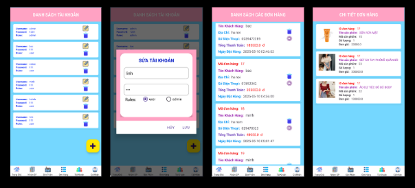(ANDROID KOTLIN+ SQLITE ) App bán hàng siêu thị market android có đầy đủ chức năng quản trị và người dùng, mini chat.