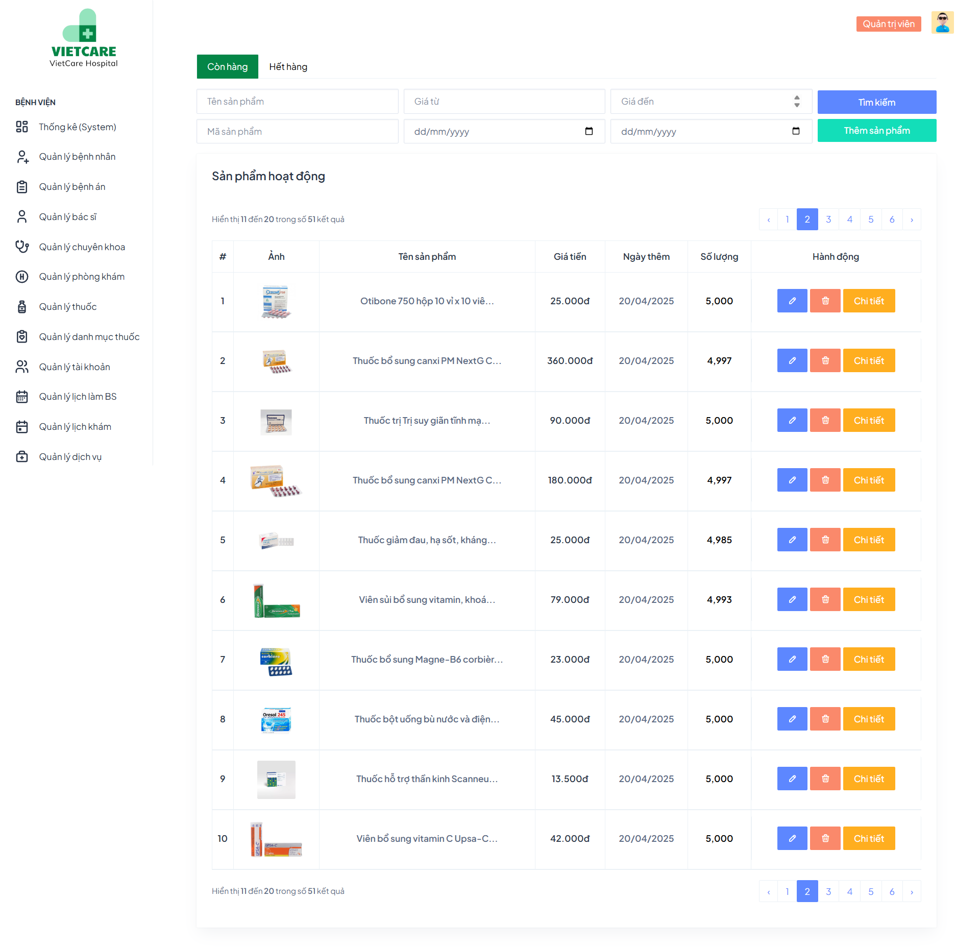 Source code website quản lý bệnh viện, quản lý bệnh nhân - bác sĩ và đặt lịch khám bệnh online
