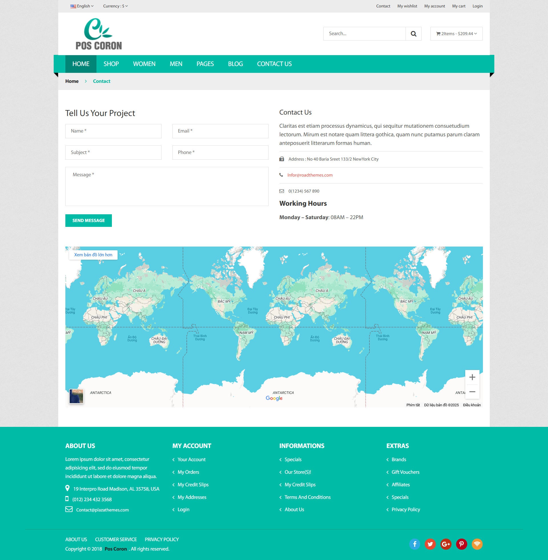 POS Coron – Responsive HTML5 eCommerce Website Template with Full Pages