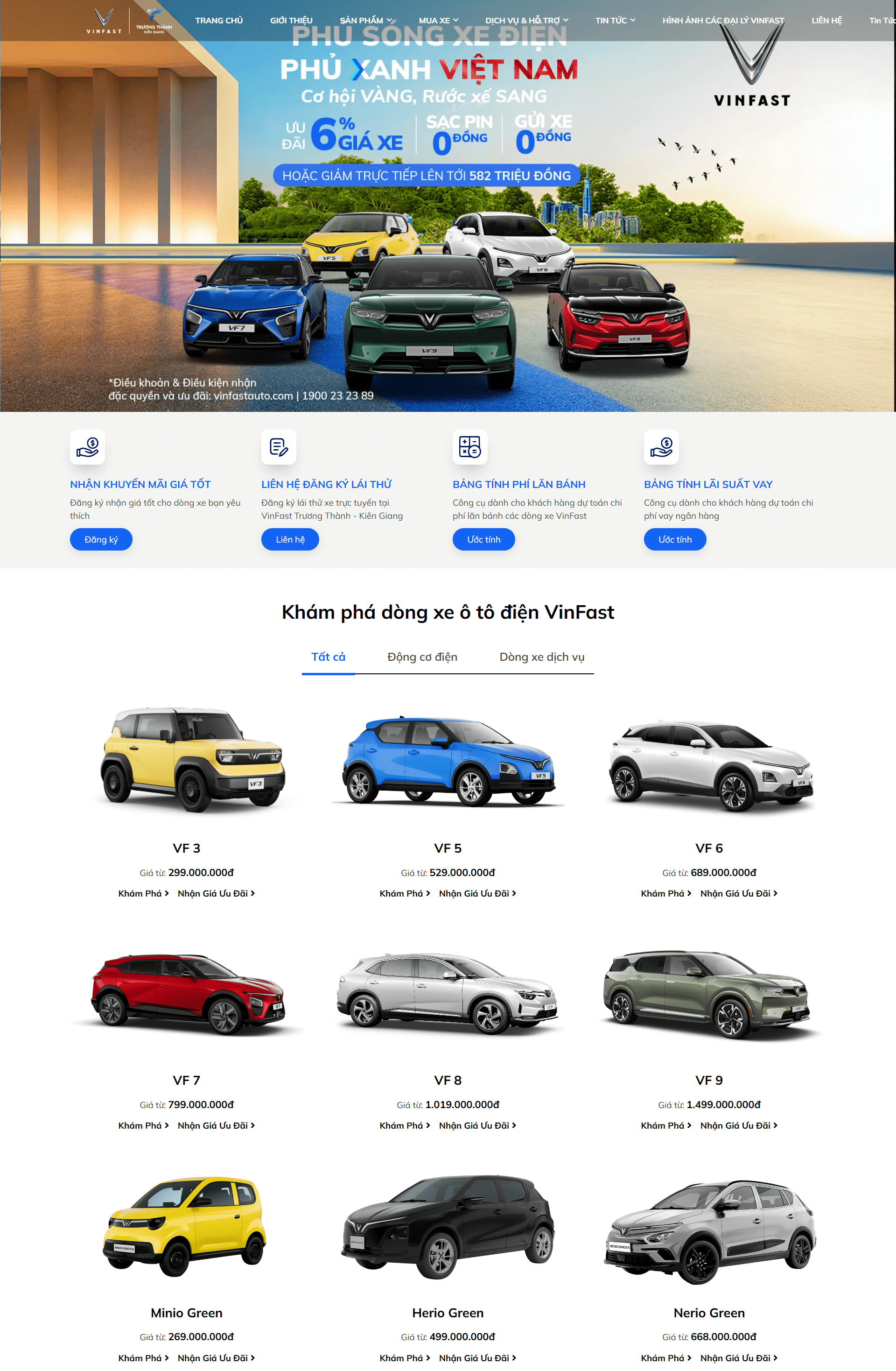 Website bán xe ô tô vinfast ô tô điện - showroom car giới thiệu dịch vụ xe ô tô Vinfast Honda Toyota Kia ô tô nhập khẩu