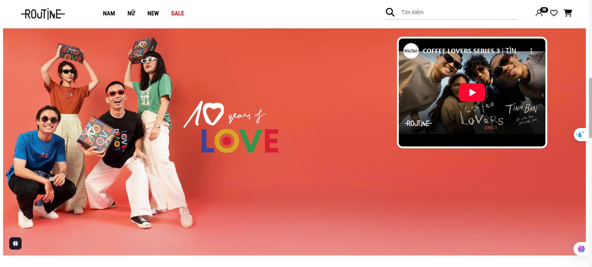 Website bán thời trang nam nữ