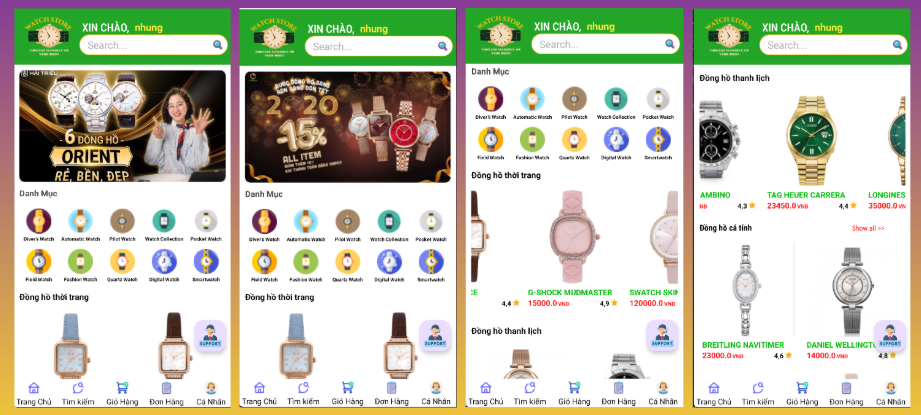 (ANDROID JAVA + SQLITE + BÁO CÁO WORD) App bán đồng hồ đeo tay android có quản trị và người dùng, đánh giá sản phẩm sau khi mua, đặt hàng, tiến trình thực hiện đơn hàng, các chức năng thêm, sửa, xóa