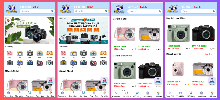 (ANDROID JAVA + SQLITE + BÁO CÁO WORD) App bán máy ảnh camera android có quản trị và người dùng, đánh giá sản phẩm sau khi mua, đặt hàng, tiến trình thực hiện đơn hàng, các chức năng thêm, sửa, xóa