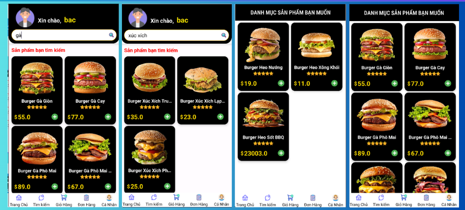 (ANDROID JAVA + SQLITE + BÁO CÁO WORD) App đặt đồ ăn HAMBERGER android có quản trị và người dùng, đánh giá sản phẩm sau khi mua, đặt hàng, tiến trình thực hiện đơn hàng, các chức năng. thêm, sửa, xóa