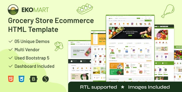 HTML Template ecommerce thương mại điện tử bán hàng siêu đẹp