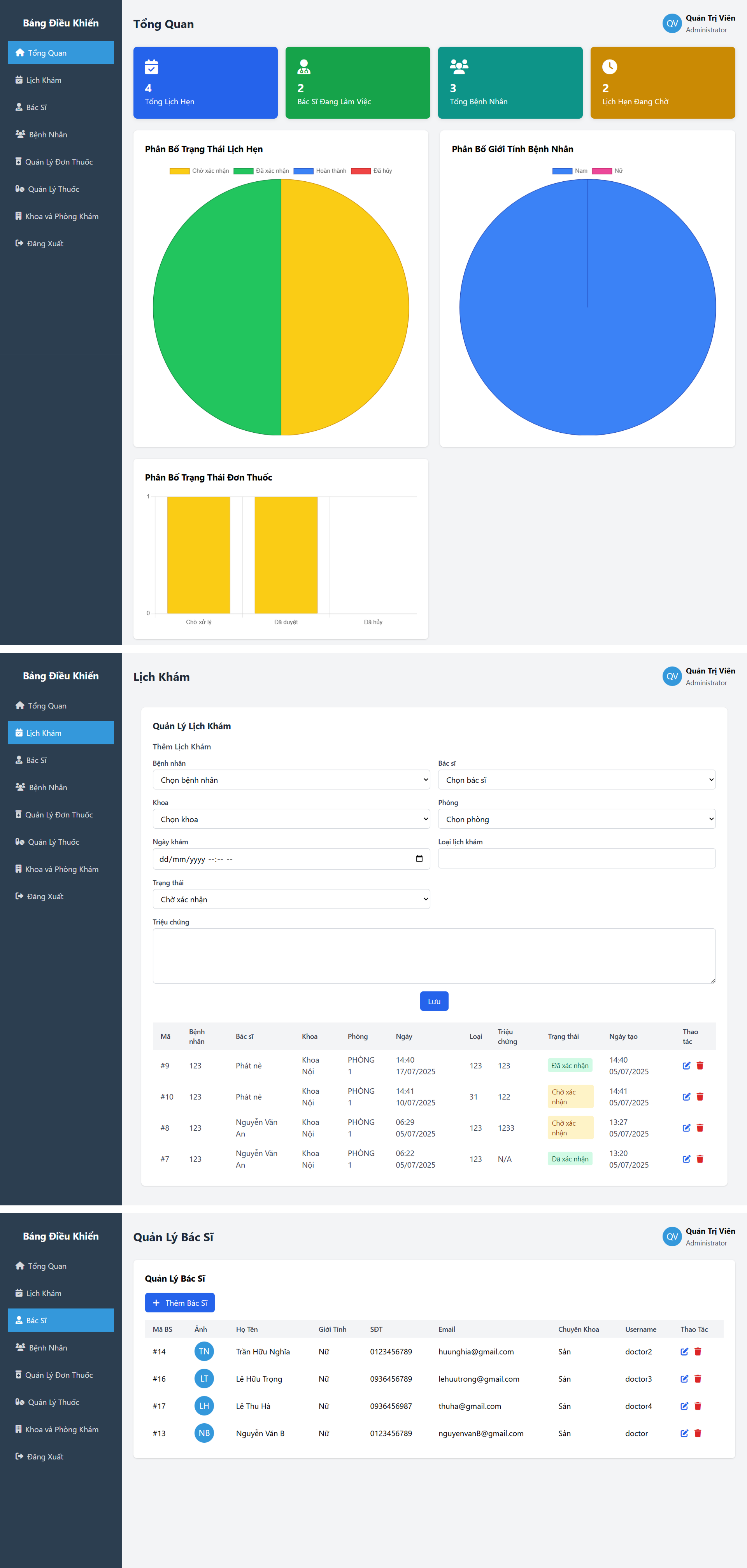 Full code website bệnh viện phòng khám đặt lịch khám bệnh quản lý phòng khám bệnh nhân bệnh viện bác sĩ kê đơn thuốc PHP MYSQL