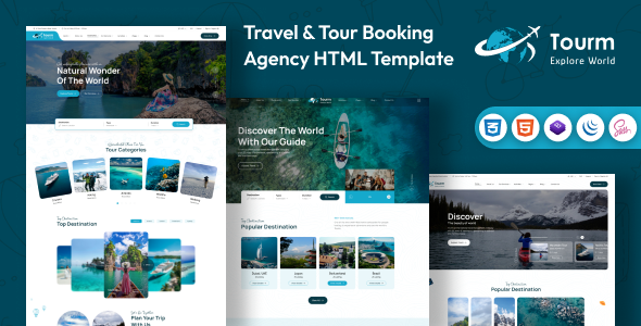 Html template website đặt phòng khách sạn tour du lịch Travel Tour Booking Tourm