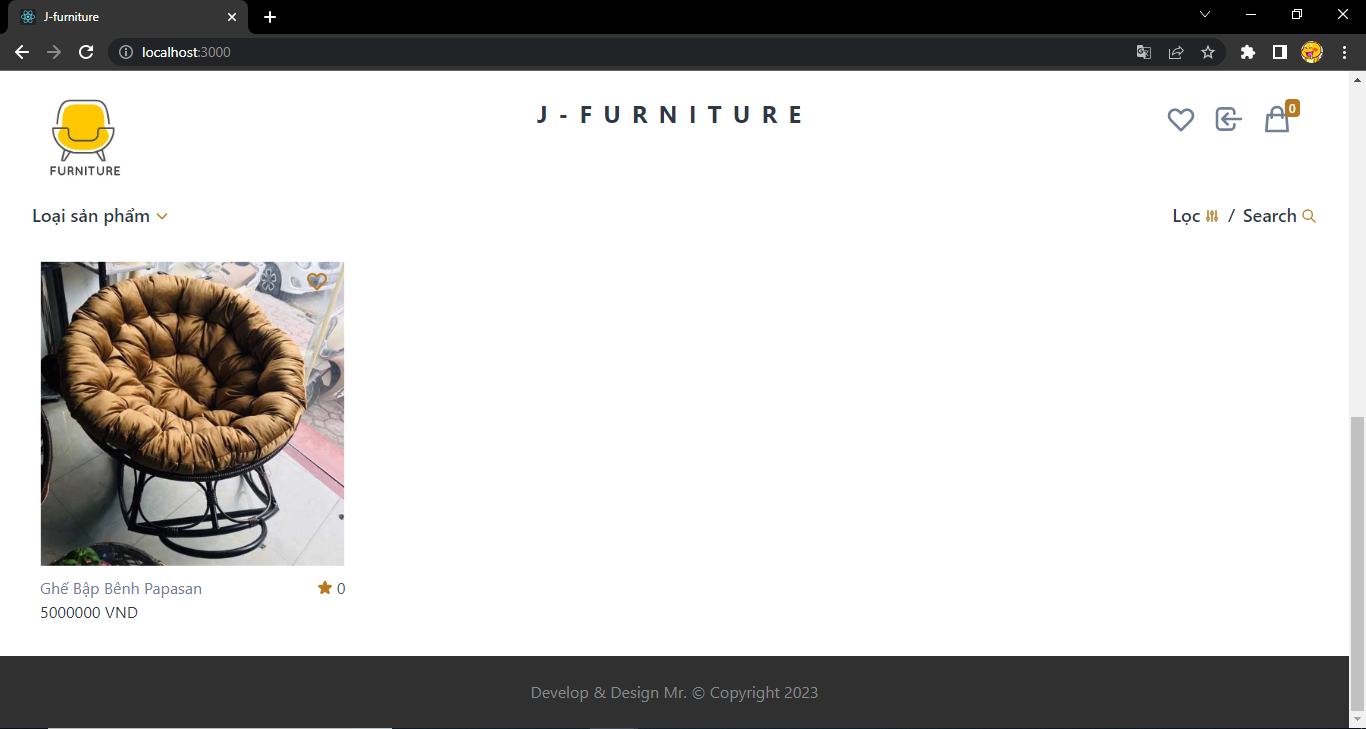 Đồ án Website fullstack bán nội thất reactJS + mongodb full báo cáo