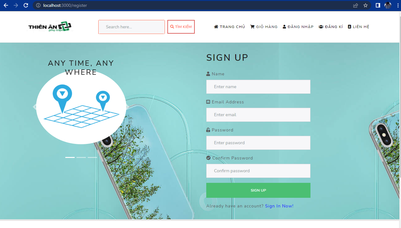 Full code Website bán phụ kiện reactJS + báo cáo