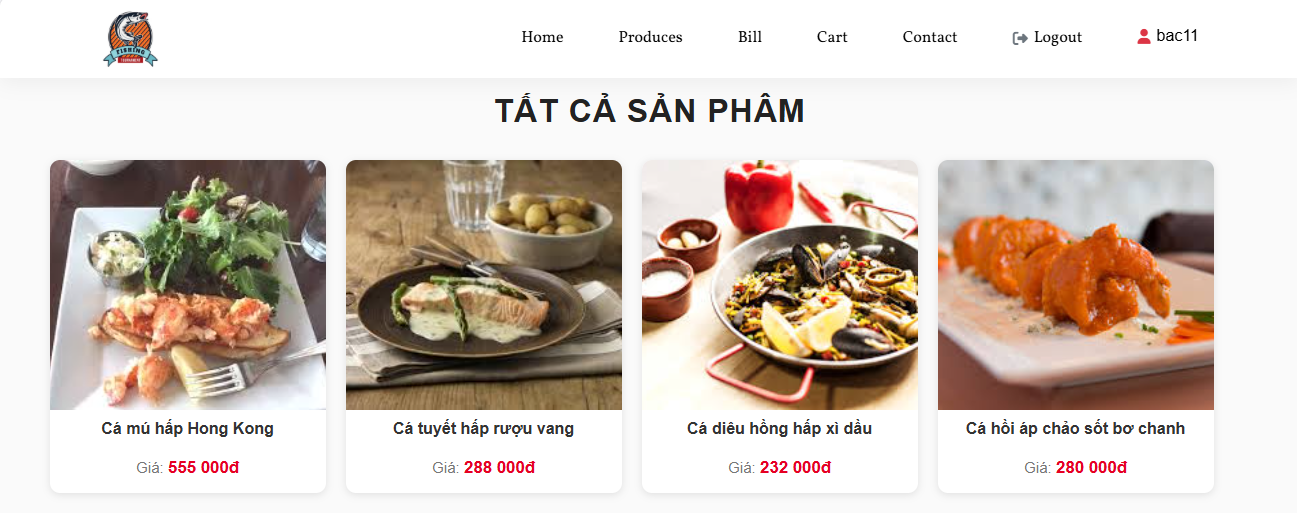 Đồ án website đặt đồ ăn FISH PHP & MYSQL đầy đủ chức năng quản trị và người dùng: giỏ hàng, đặt hàng,thêm, sửa, xóa sản phẩm