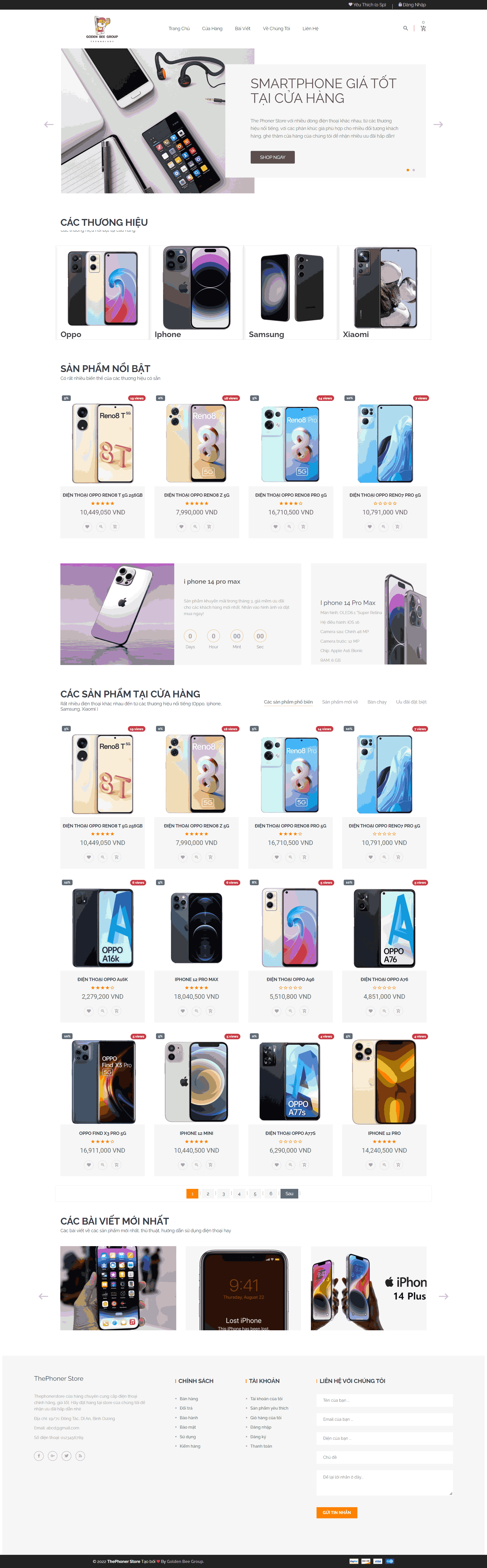 Source code Đồ án website bán điện thoại php mysql + Full báo cáo