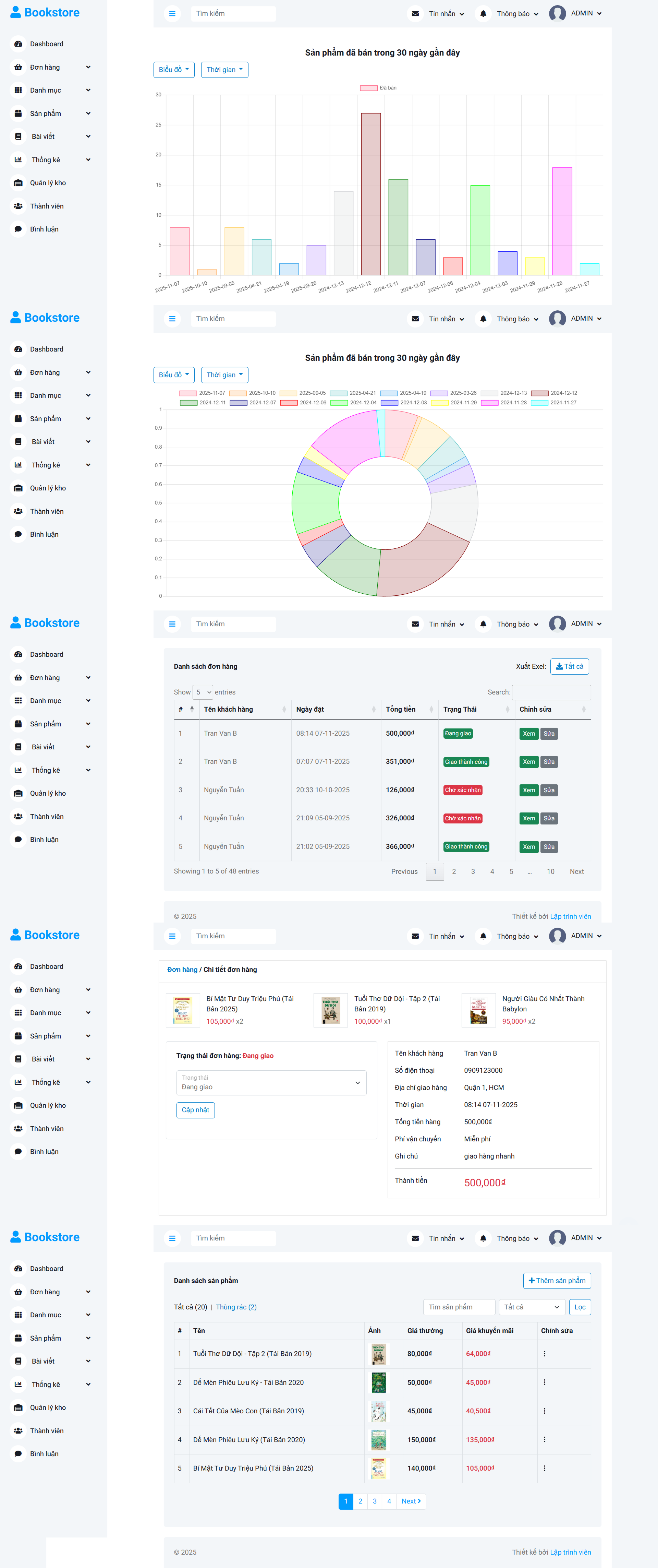 Full code website bán sách book store php mysql thanh toán momo | Full báo cáo website cửa hàng bán sách