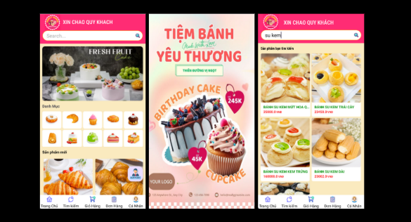 (ANDROID JAVA + SQLITE + BÁO CÁO WORD) App bán bánh ngọt android java có quản trị và người dùng, đánh giá sản phẩm sau khi mua, đặt hàng, tiến trình thực hiện đơn hàng, các chức năng thêm, sửa, xóa
