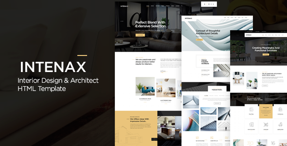 Source code HTML Template Thiết kế nội thất Kiến trúc giới thiệu dịch vụ  xây dựng kiến trúc sư - Intenax