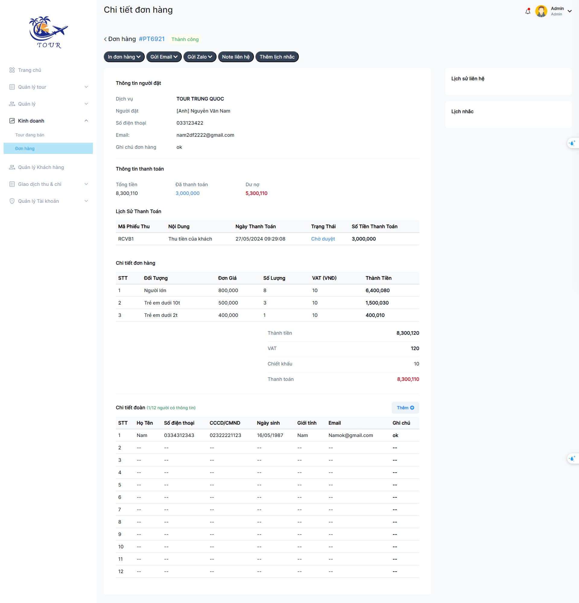 Source Code Phần Mềm Quản Lý Đặt Tour Du Lịch Với Laravel 8