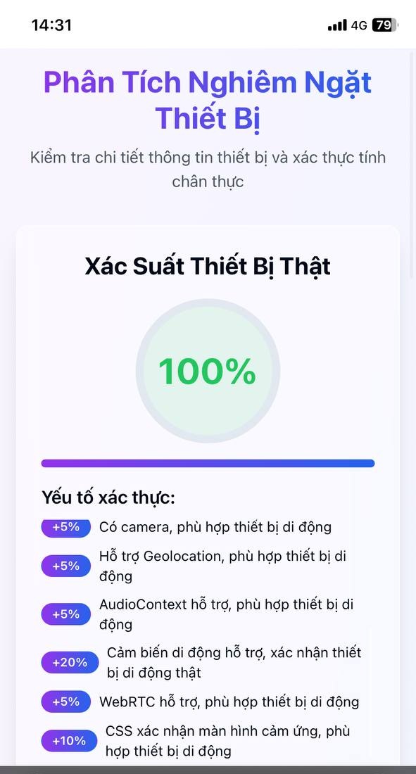 Website có khả năng phân tích để xác định người dùng đang truy cập bằng thiết bị di động hay không