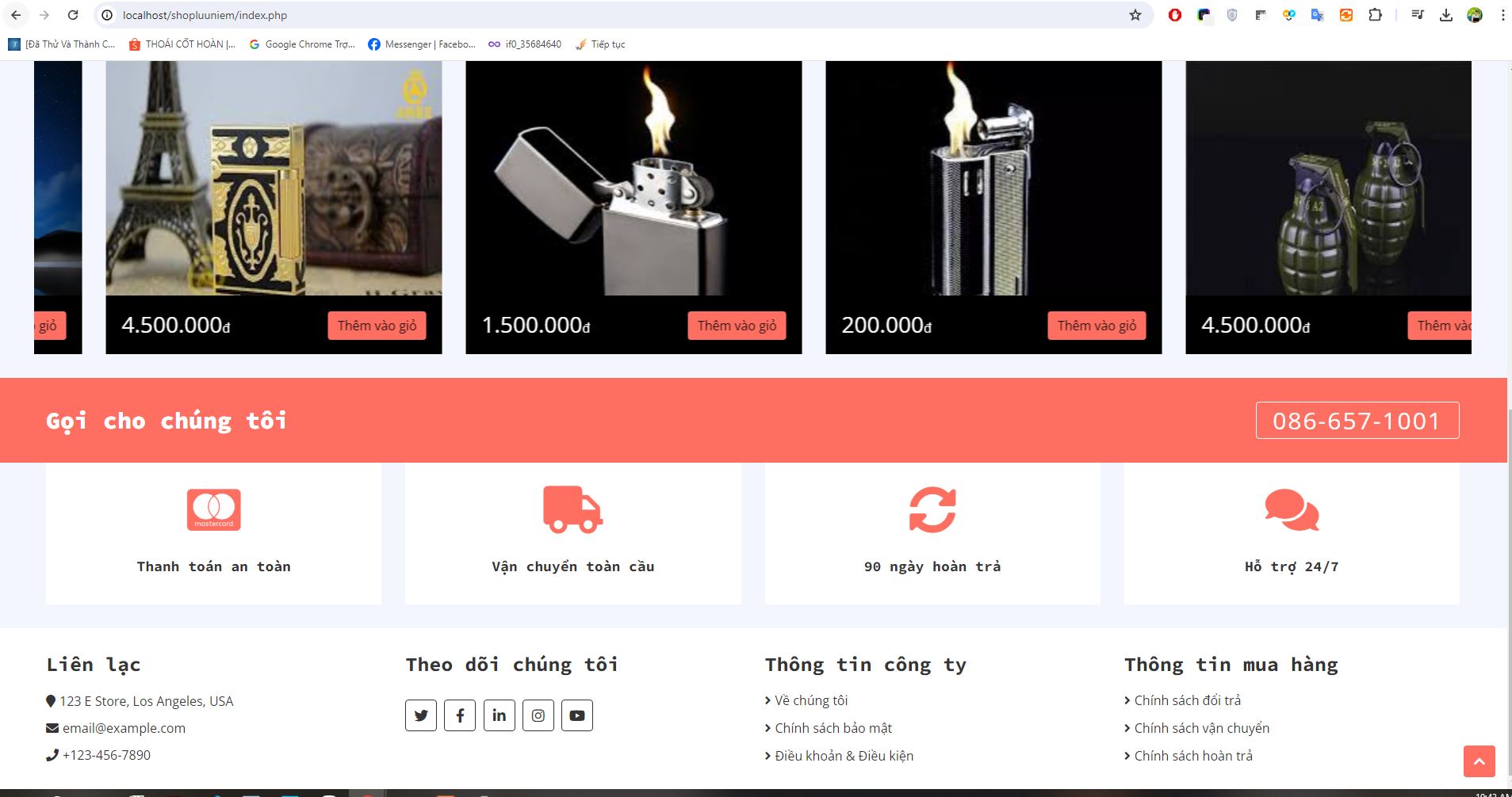 Website bán đồ Lưu Niệm handmade [PHP & MySQL]