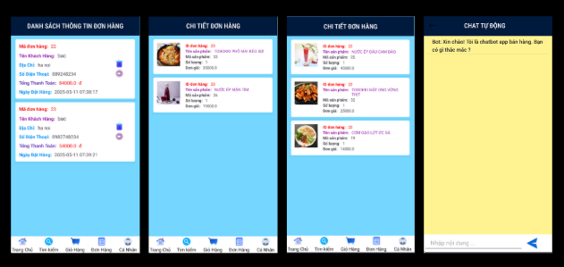 (ANDROID KOTLIN+ SQLITE +BÁO CÁO WORD) App đặt đồ ăn android kotlin có đầy đủ chức năng quản trị và đặt hàng, mini chat.