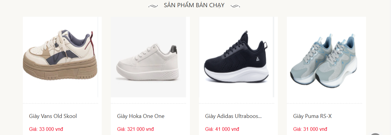 Đồ án + Báo Cáo website shop bán giày thể thao bằng PHP & MYSQL đầy đủ chức năng quản trị và người dùng (kèm báo cáo WORD 60 trang đủ 7 loại UML)