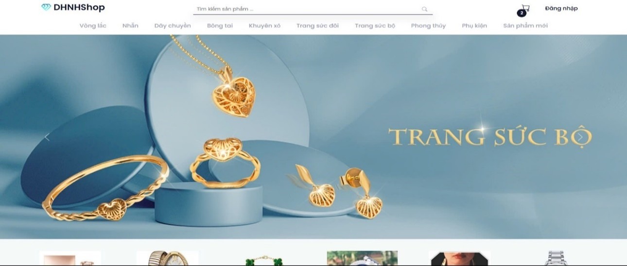 Full source code website trang sức php + mysql + báo cáo