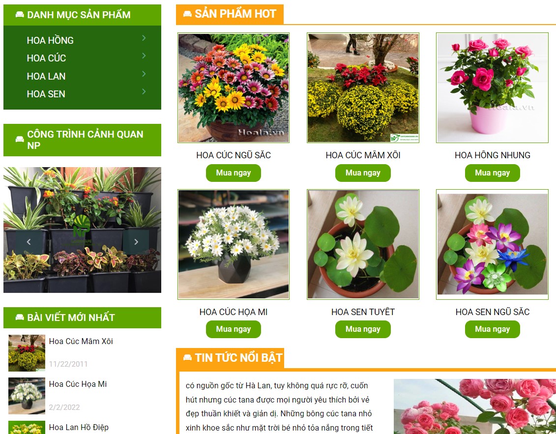 Full Code Đồ Án Website Bán Hoa Tươi PHP & Mysql có đầy đủ quản trị và người dùng