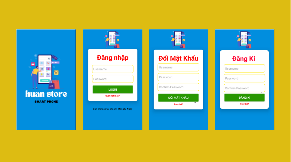 (ANDROID JAVA + SQLITE + BÁO CÁO WORD) App bán hàng android mua bán điện thoại có đầy đủ chức năng quản trị và đặt hàng, xem giỏ hàng thanh toán