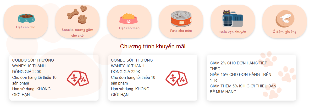 Đồ án + Báo Cáo website bán đồ ăn thú cưng PETSHOP PHP & MYSQL đầy đủ chức năng quản trị và người dùng: giỏ hàng, đặt hàng,thêm, sửa, xóa sản phẩm