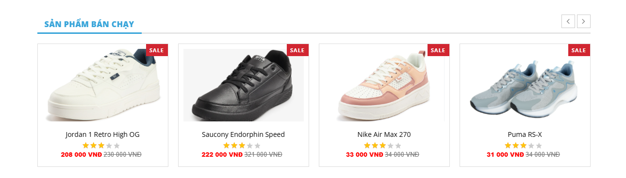 Đồ án + Báo Cáo website shop bán giày thể thao siêu đẹp bằng PHP & MYSQL đầy đủ chức năng quản trị và người dùng (kèm báo cáo WORD 60 trang đủ 7 loại UML)