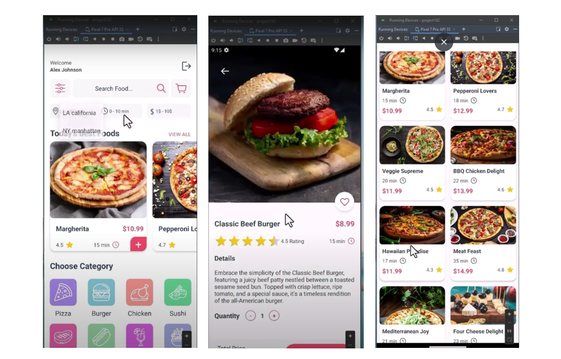 Đồ án Android - Food App Android nhà hàng quán ăn JAVA - sử dụng Firebase