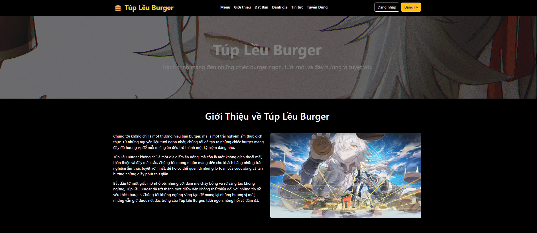 Code Website bán burger full PHP & SQL ( Báo cáo + ppt )