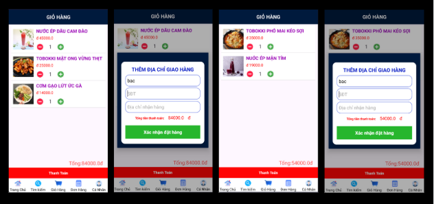 (ANDROID KOTLIN+ SQLITE +BÁO CÁO WORD) App đặt đồ ăn android kotlin có đầy đủ chức năng quản trị và đặt hàng, mini chat.