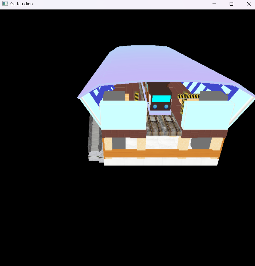 Source code đồ họa máy tính mô phỏng nhà ga OpenGL