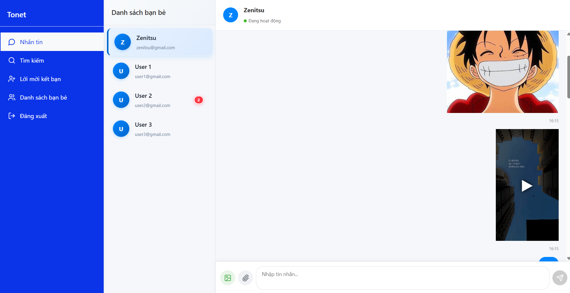 Web Chat Realtime bằng ReactJS + ExpressJS + MongoDB + Socket.io