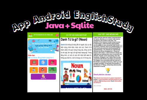 (ANDROID JAVA + SQLITE + BÁO CÁO 80 trang ) App ôn và thi thử TOIEC tiếng anh “APP ÔN VÀ LUYỆN THI TOIEC 3 KĨ NĂNG: NGHE, ĐỌC, NÓI” BÀI THI 120 CÂU, CHECK PHÁT ÂM NGƯỜI DÙNG CHẤM ĐIỂm NÓI