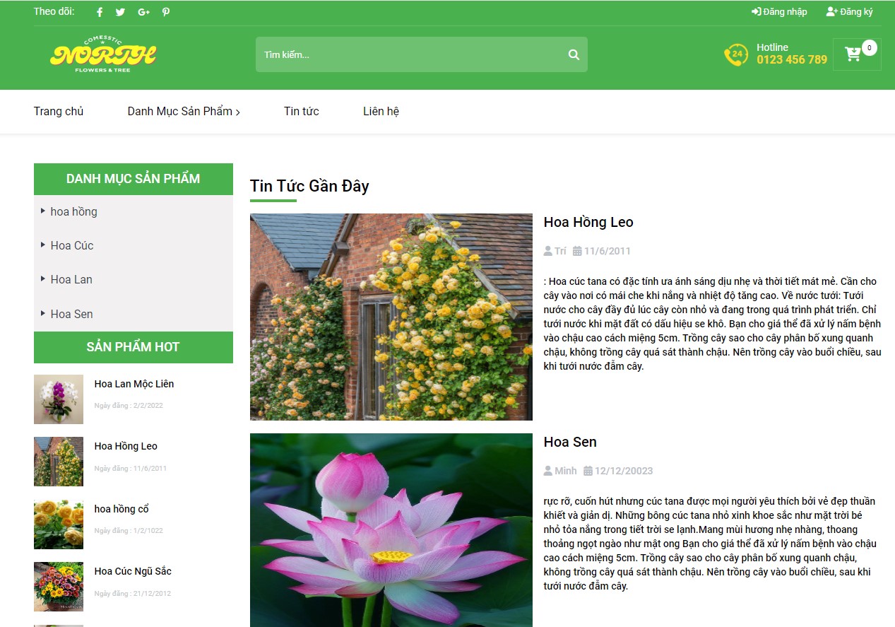 Full Code + Báo Cáo Đồ Án Website bán hoa tươi đạt 9.5đ môn Phát Triển Ứng Dụng WEB của chủ tus PHP Mysql có đầy đủ quản trị và người dùng