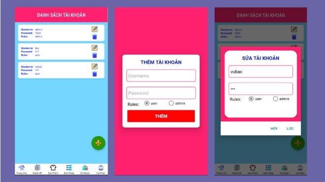 (ANDROID JAVA + SQLITE + BÁO CÁO WORD ) App đặt hàng nước ép trái cây android có đầy đủ chức năng quản trị và đặt hàng, thanh toán.