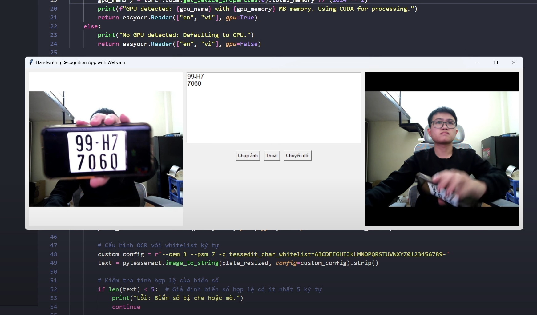 Source Code nhận dạng biển số xe - AI phân tích hình ảnh bằng python