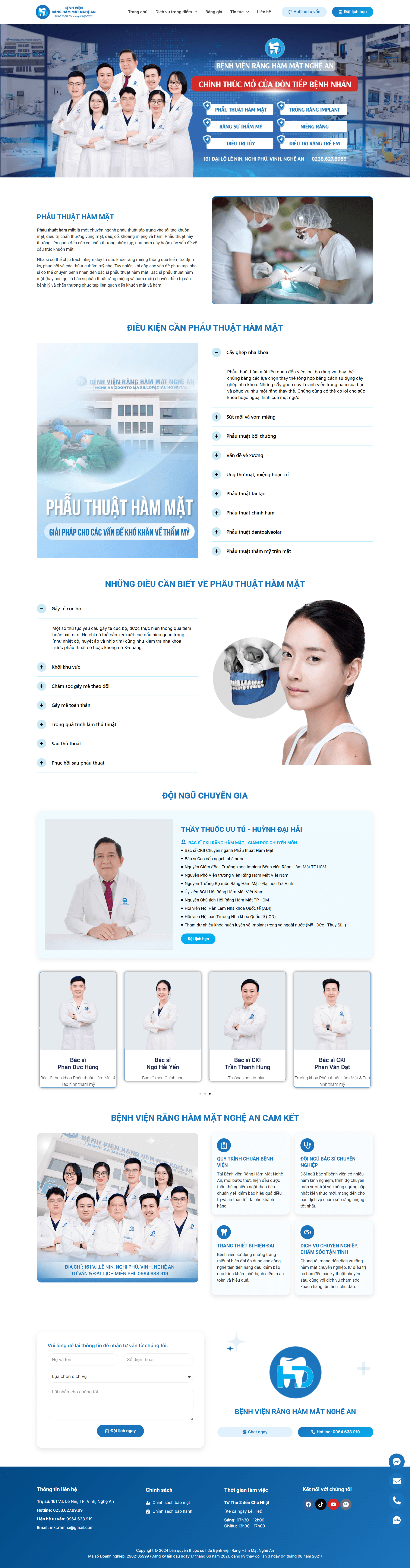 Website phòng khám răng hàm mặt bệnh viện | Landing page giới thiệu phòng khám bệnh viện | Dịch vụ răng sứ thẩm mỹ phòng khám răng bác sĩ bệnh viện
