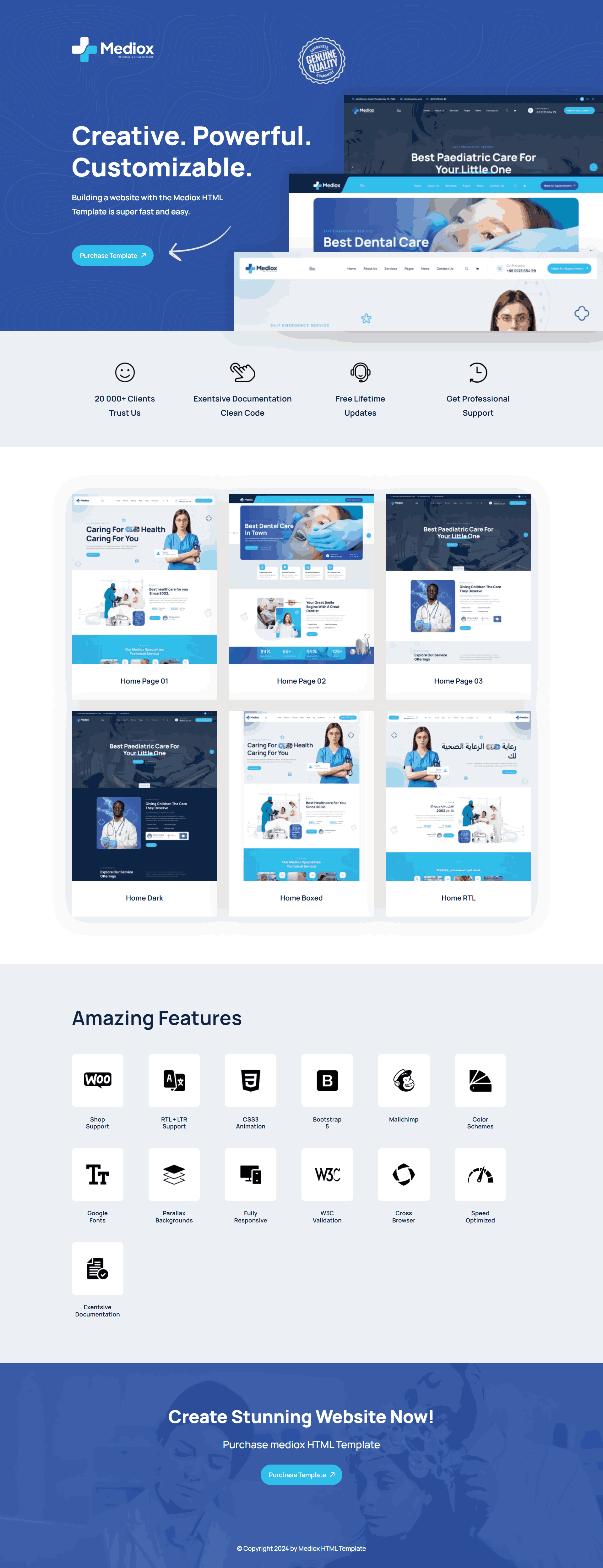 Html template website Y tế Chăm sóc sức khỏe bệnh viện – Hospital