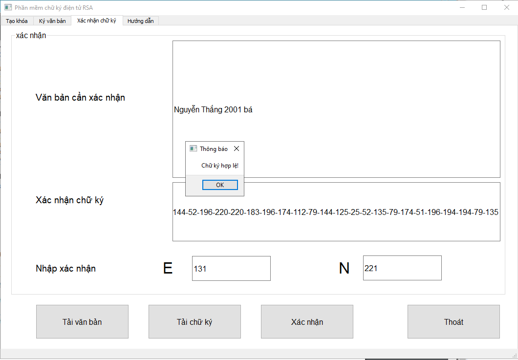 Chia sẻ source code chữ ký điện tử RSA bằng python