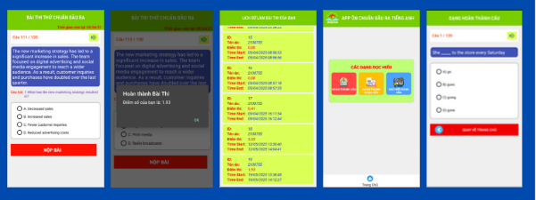 (ANDROID JAVA + SQLITE + BÁO CÁO 80 trang ) App ôn và thi thử TOIEC tiếng anh “APP ÔN VÀ LUYỆN THI TOIEC 3 KĨ NĂNG: NGHE, ĐỌC, NÓI” BÀI THI 120 CÂU, CHECK PHÁT ÂM NGƯỜI DÙNG CHẤM ĐIỂm NÓI